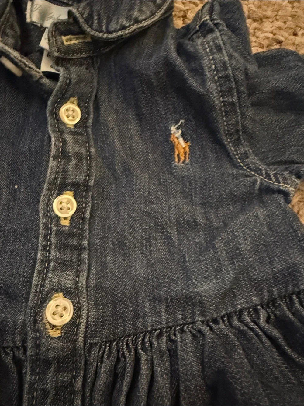 Ralph Lauren Dress - 3 months - Denim Baby Dress